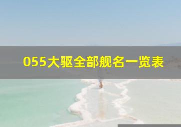 055大驱全部舰名一览表