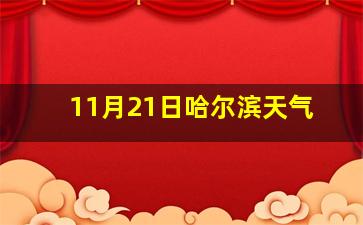 11月21日哈尔滨天气