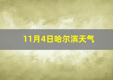 11月4日哈尔滨天气