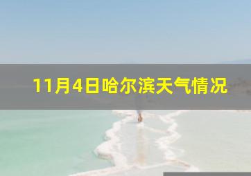 11月4日哈尔滨天气情况