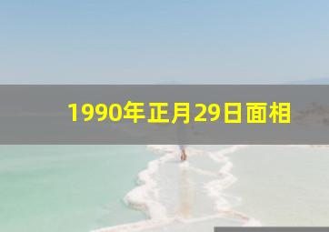 1990年正月29日面相