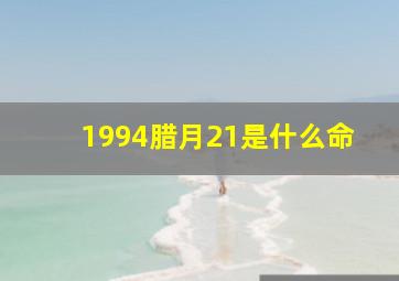 1994腊月21是什么命