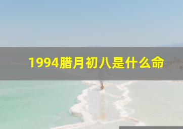 1994腊月初八是什么命