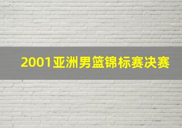 2001亚洲男篮锦标赛决赛