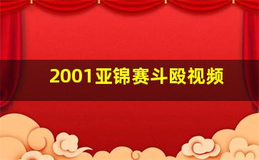 2001亚锦赛斗殴视频