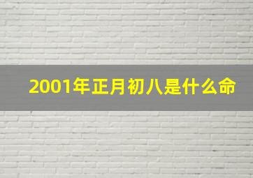 2001年正月初八是什么命