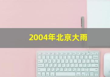 2004年北京大雨