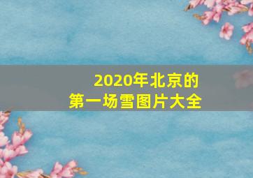 2020年北京的第一场雪图片大全