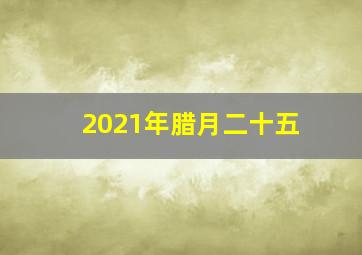 2021年腊月二十五