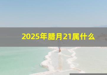 2025年腊月21属什么