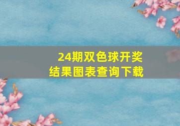 24期双色球开奖结果图表查询下载