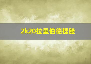 2k20拉里伯德捏脸