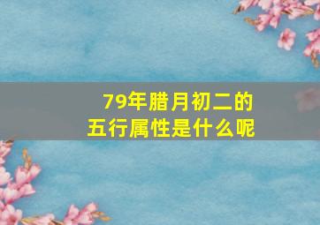 79年腊月初二的五行属性是什么呢