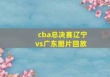 cba总决赛辽宁vs广东图片回放