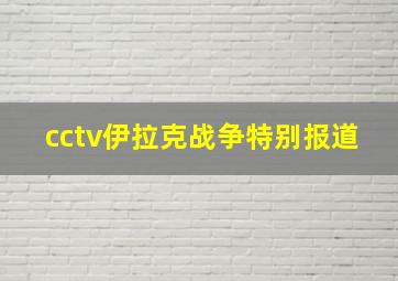 cctv伊拉克战争特别报道