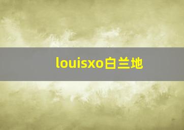 louisxo白兰地