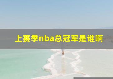 上赛季nba总冠军是谁啊