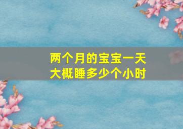 两个月的宝宝一天大概睡多少个小时