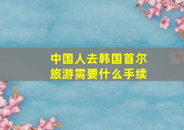 中国人去韩国首尔旅游需要什么手续