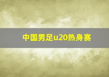 中国男足u20热身赛