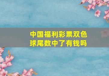 中国福利彩票双色球尾数中了有钱吗