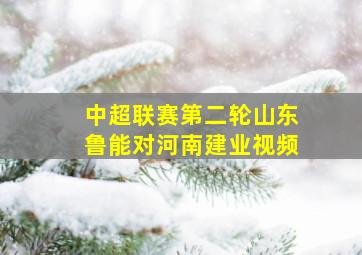 中超联赛第二轮山东鲁能对河南建业视频