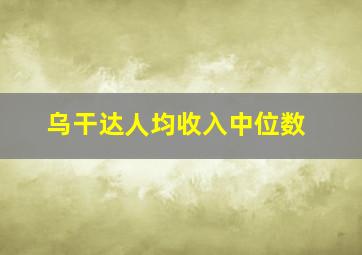 乌干达人均收入中位数