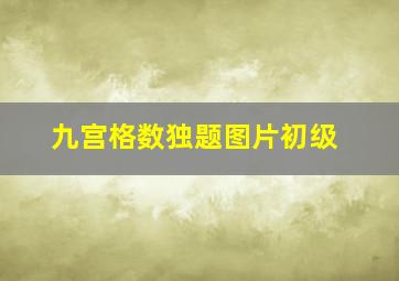 九宫格数独题图片初级