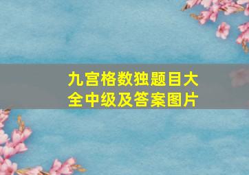 九宫格数独题目大全中级及答案图片