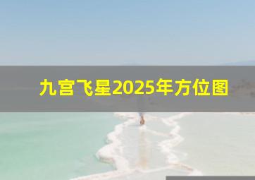 九宫飞星2025年方位图