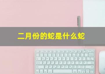 二月份的蛇是什么蛇