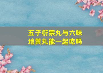 五子衍宗丸与六味地黄丸能一起吃吗