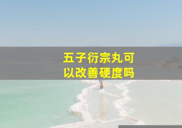 五子衍宗丸可以改善硬度吗