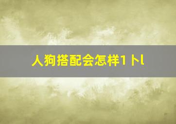 人狗搭配会怎样1卜l