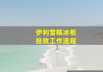 伊利雪糕冰柜投放工作流程