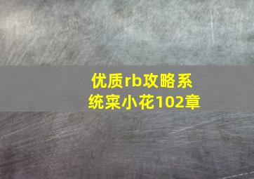 优质rb攻略系统寀小花102章