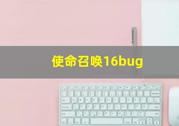 使命召唤16bug