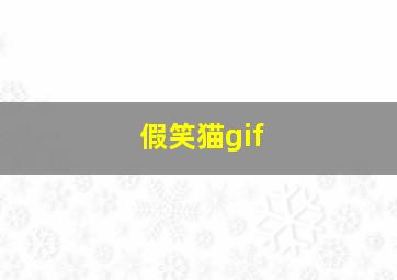 假笑猫gif