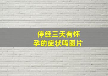 停经三天有怀孕的症状吗图片