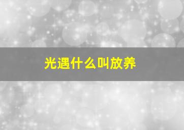 光遇什么叫放养