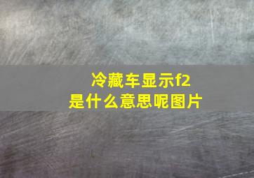 冷藏车显示f2是什么意思呢图片