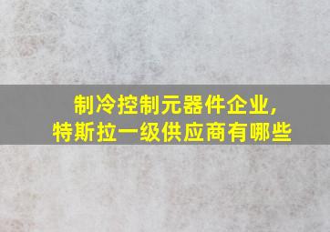 制冷控制元器件企业,特斯拉一级供应商有哪些