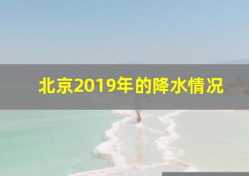 北京2019年的降水情况