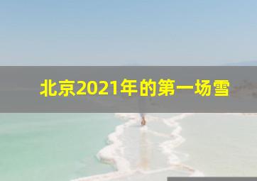 北京2021年的第一场雪