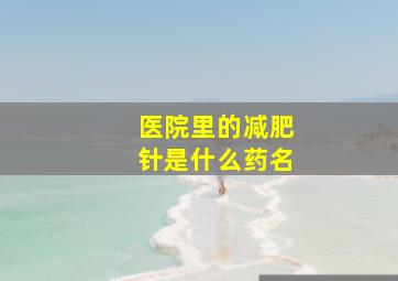 医院里的减肥针是什么药名