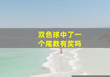 双色球中了一个尾数有奖吗