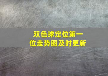 双色球定位第一位走势图及时更新