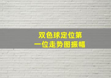 双色球定位第一位走势图振幅