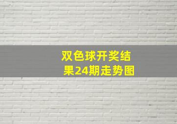 双色球开奖结果24期走势图