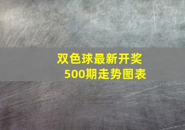 双色球最新开奖500期走势图表